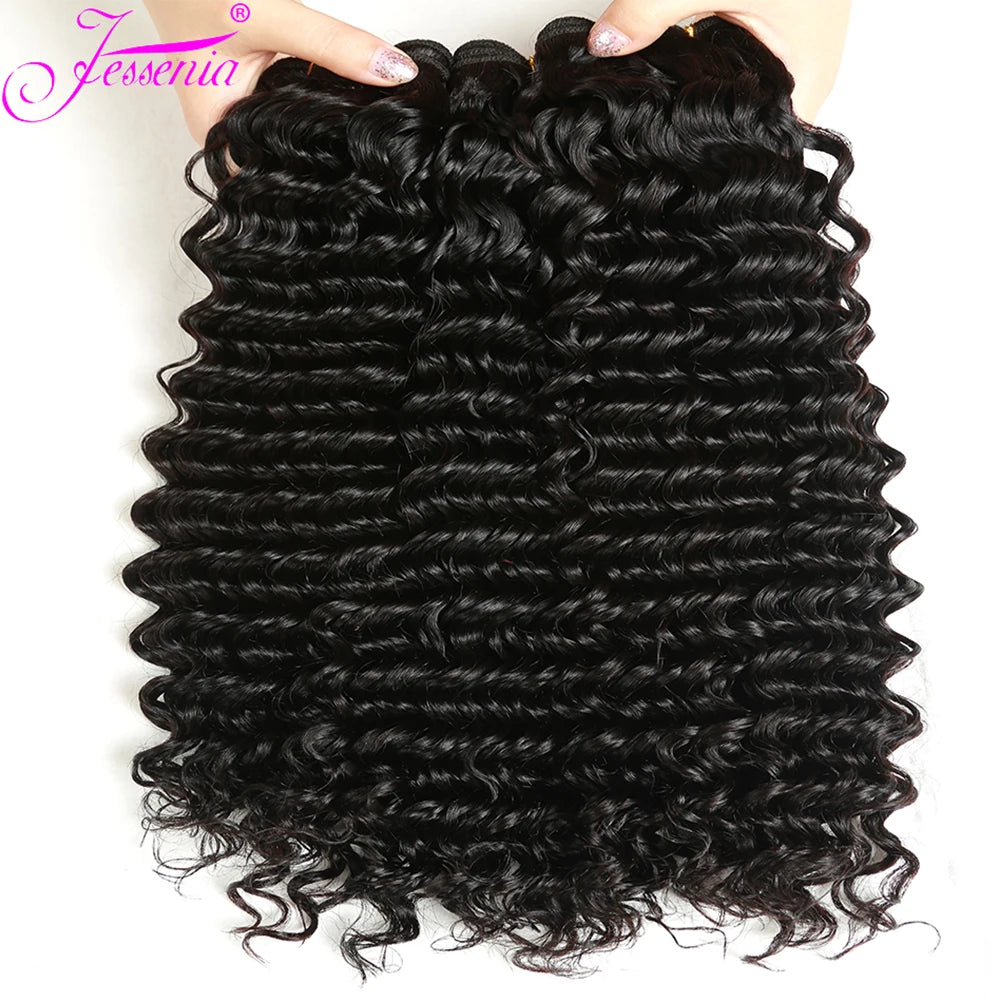 Unprocessed 4Bundles Deal 8-32Inch Loose Deep Wave Raw Brazilian Tissage Virgin Human Isee Hair Wet and Wavy Curly Cheveuxhumain