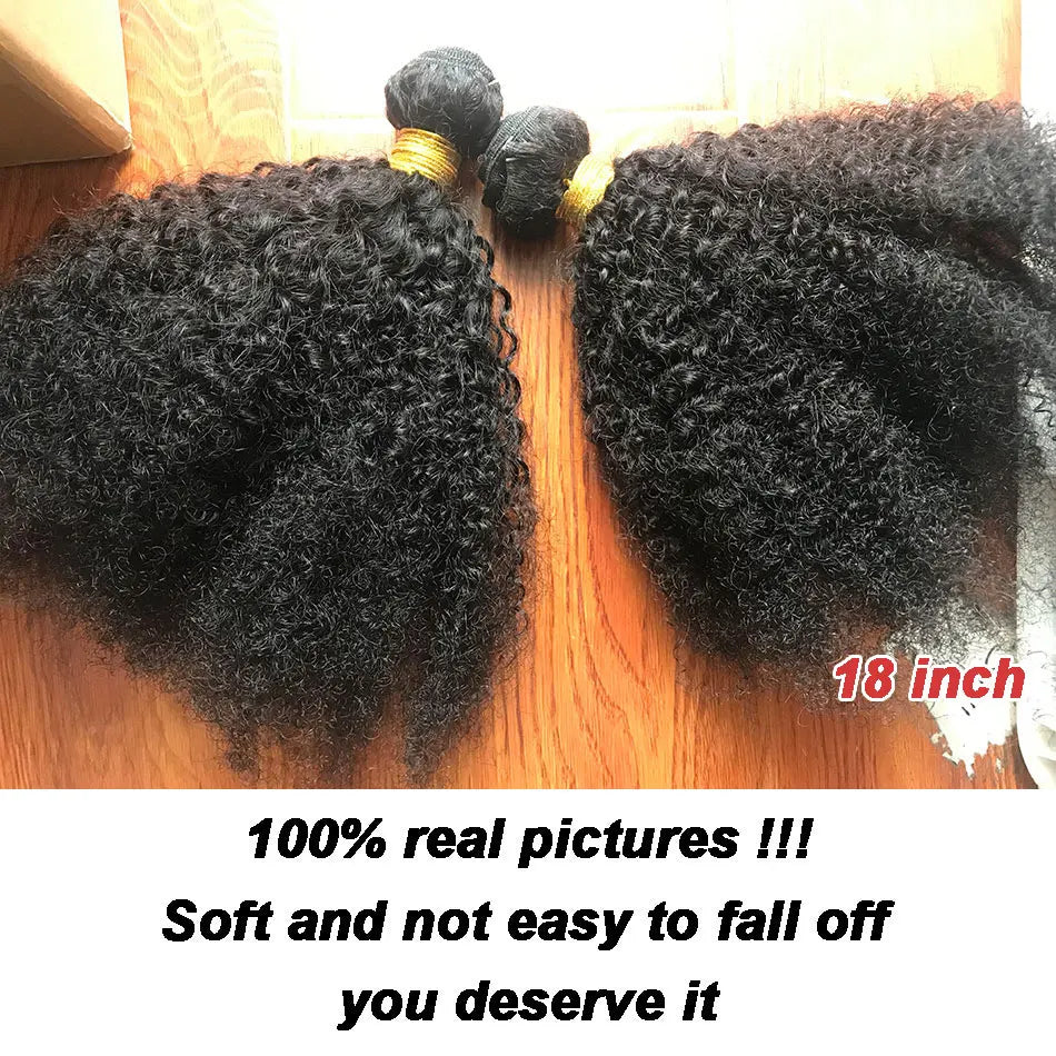 Afro Kinky Curly Human Hair Bundles Brazlian Tissage Humain Hair Natural Fluffy American African Weaving Cheveux Humain on Bulk