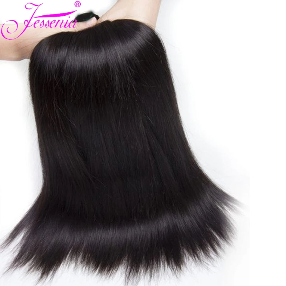12A Raw Indian Straight Human Hair Bundles - Unprocessed Bone Straight Hair Extensions - Wholesale Available in 1, 3, or 4 Bundles
