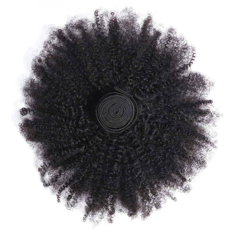 Afro Kinky Curly Human Hair Bundles Brazlian Tissage Humain Hair Natural Fluffy American African Weaving Cheveux Humain on Bulk