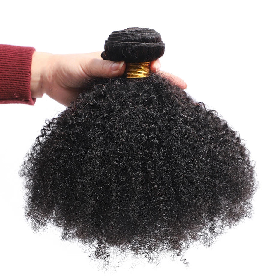 Afro Kinky Curly Human Hair Bundles Brazlian Tissage Humain Hair Natural Fluffy American African Weaving Cheveux Humain on Bulk